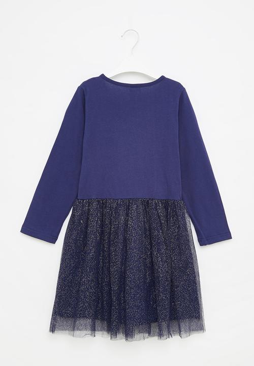 Pop Candy - Girls star tutu dress - navy