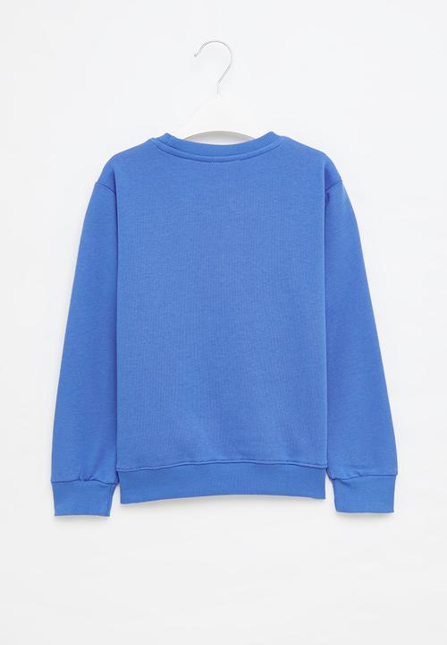 Pop Candy - Girls rainbow sweatshirt - blue