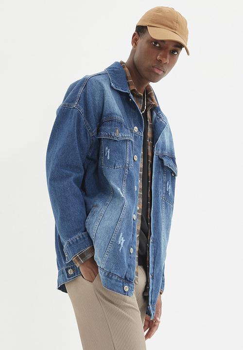 Trendyol - Abrasion detailed jacket - indigo