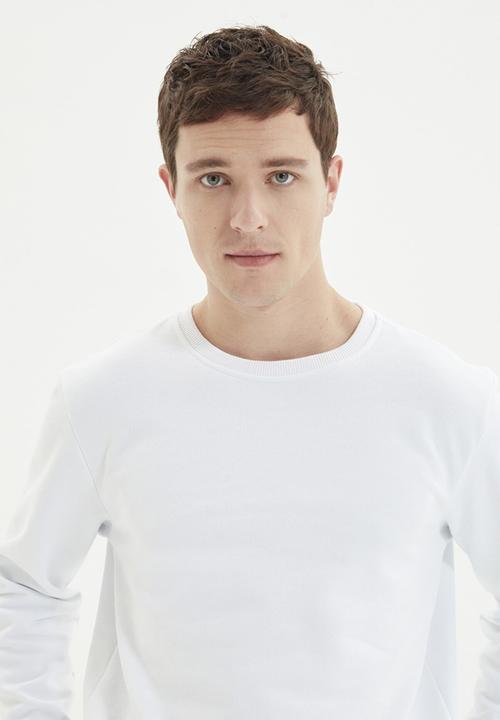 Trendyol - Back printed sweater - white