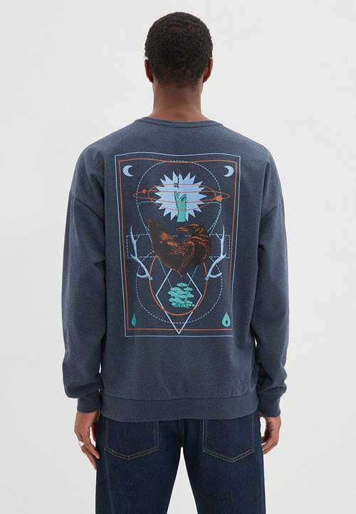 Trendyol - Birds back printed sweater - indigo