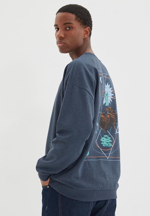 Trendyol - Birds back printed sweater - indigo