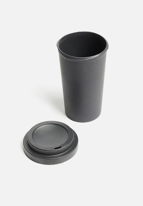 Excellent Houseware - Melamine drinking mug - charcoal