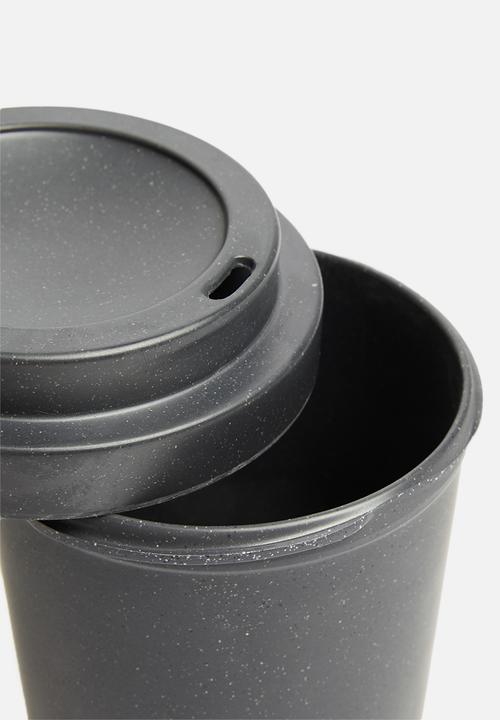 Excellent Houseware - Melamine drinking mug - charcoal