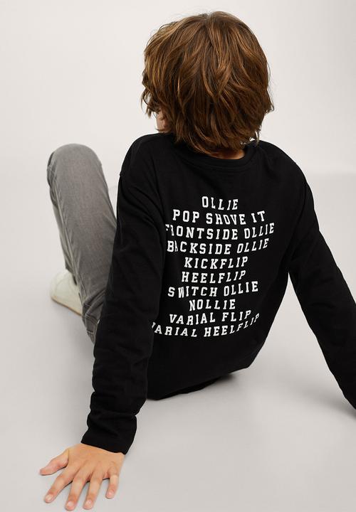 MANGO - T-shirt wheels - black