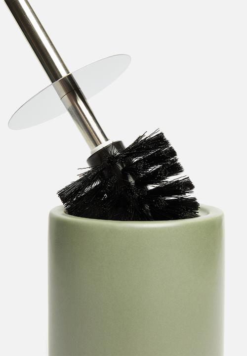 Bathroom Solutions - Dolomite toilet brush holder - green
