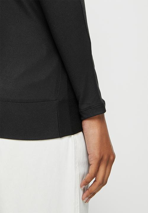 MILLA - Warm handle asymmetric top - black