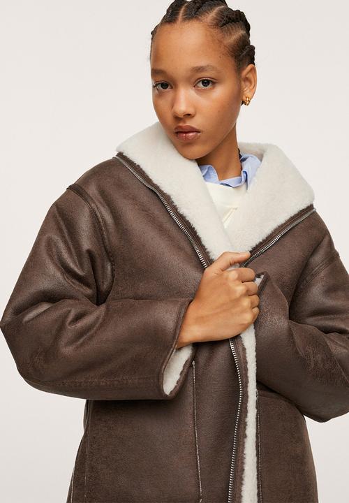 MANGO - Coat rulo - light beige
