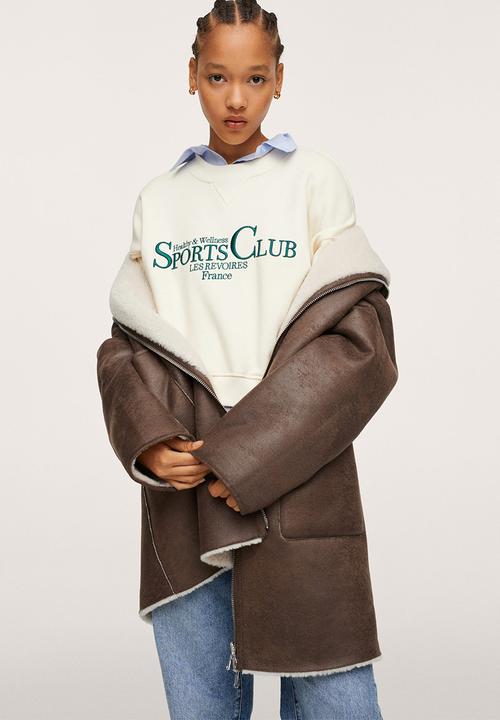 MANGO - Coat rulo - light beige
