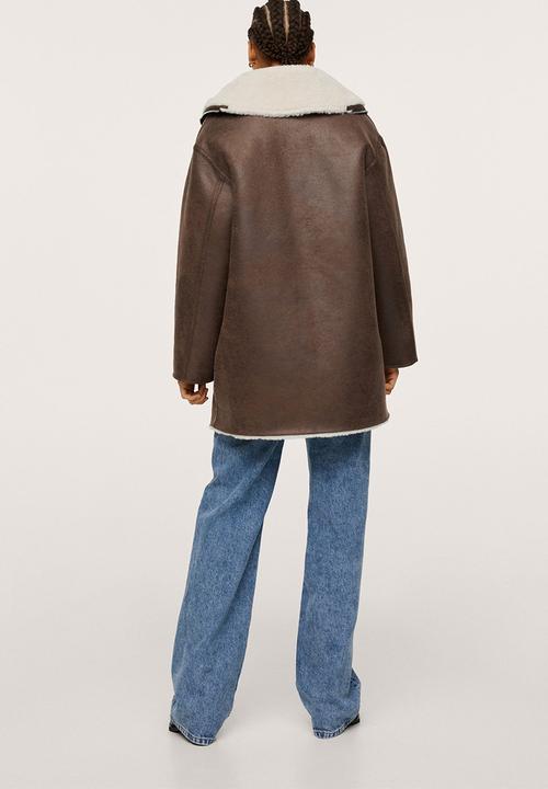 MANGO - Coat rulo - light beige