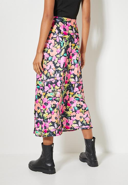 Superbalist - Long midi slip skirt - watercolour flowers