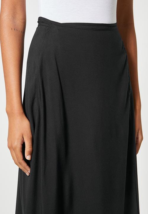 Superbalist - Easy wrap skirt - black