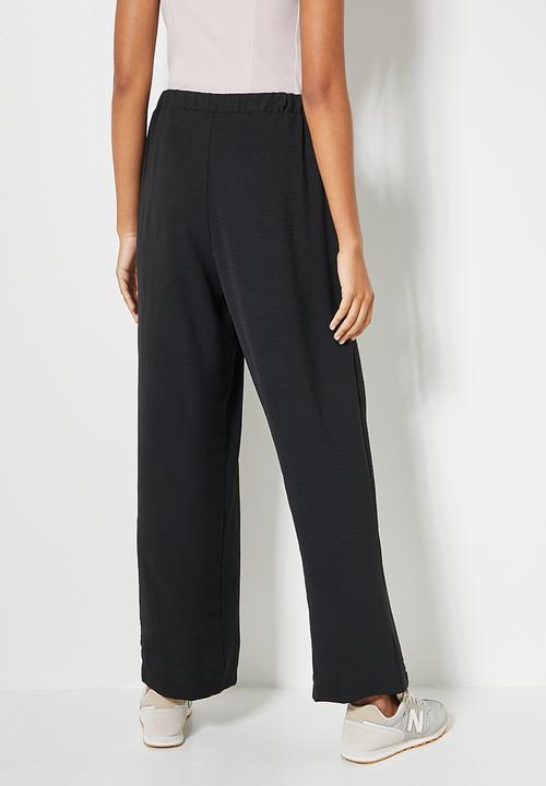 Superbalist - Wide leg pull on pants - black