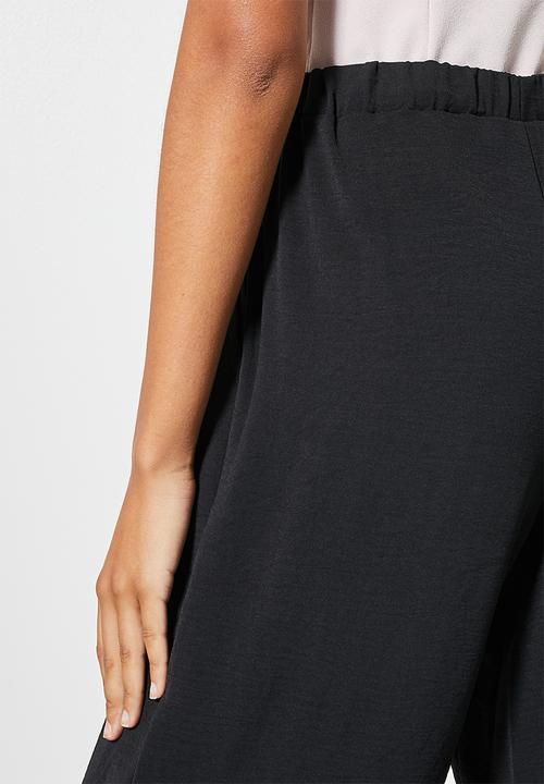 Superbalist - Wide leg pull on pants - black