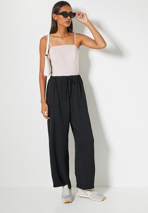 Superbalist - Wide leg pull on pants - black
