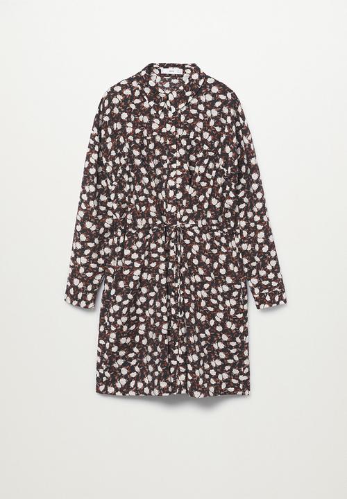 MANGO - Dress ghost - black