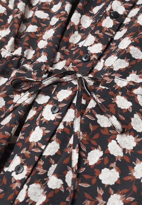 MANGO - Dress ghost - black