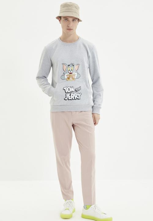 Trendyol - Tom & Jerry printed sweater - grey