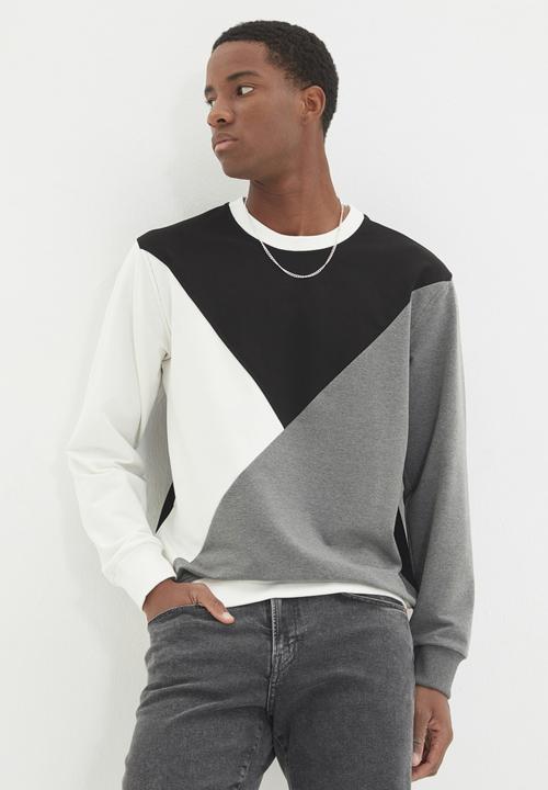Trendyol - Colour block sweater - black