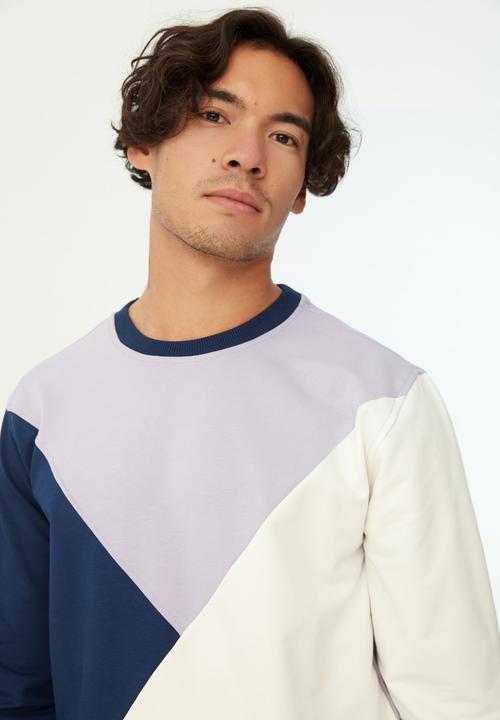 Trendyol - Colour block sweater - lilac