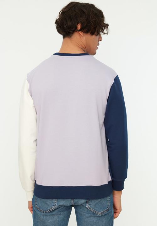 Trendyol - Colour block sweater - lilac