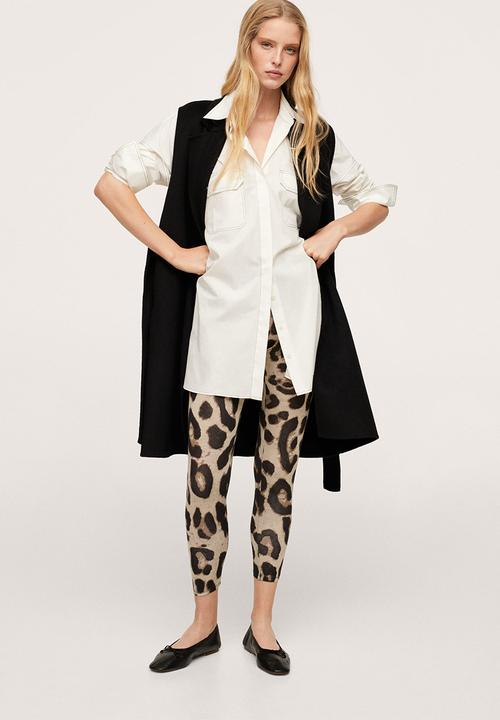 MANGO - Leggings albana - brown