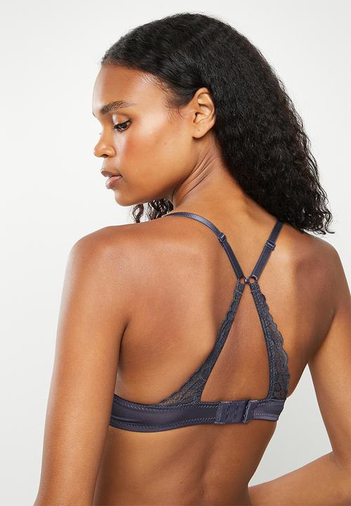 KANGOL - 2 pack non wire comf bra - petrol & white
