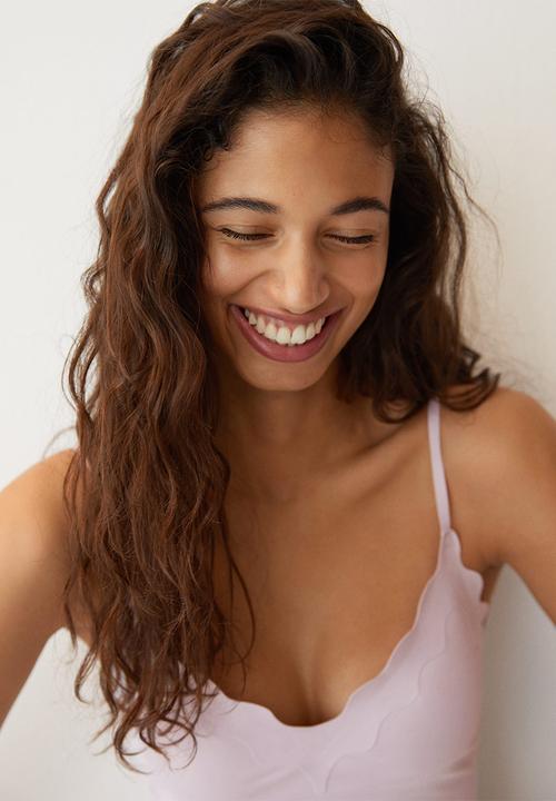 MANGO - Swimsuit wavy - lilac