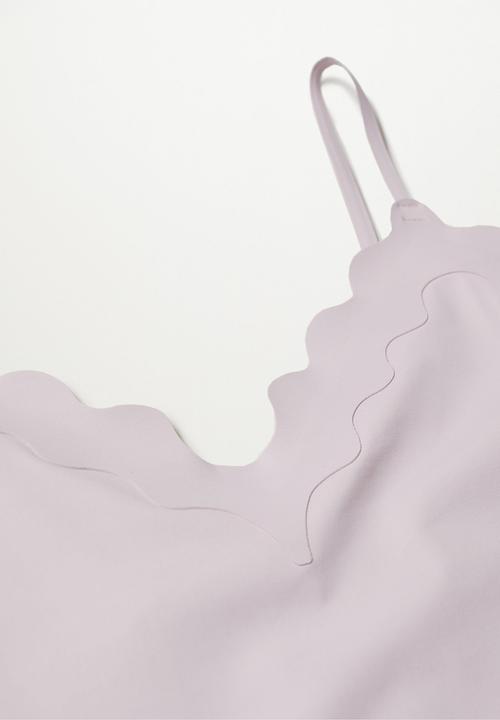 MANGO - Swimsuit wavy - lilac