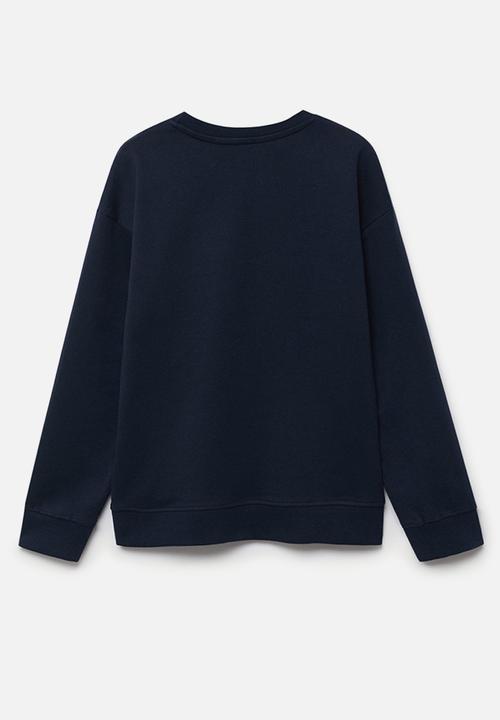 MANGO - Sweatshirt crew - navy