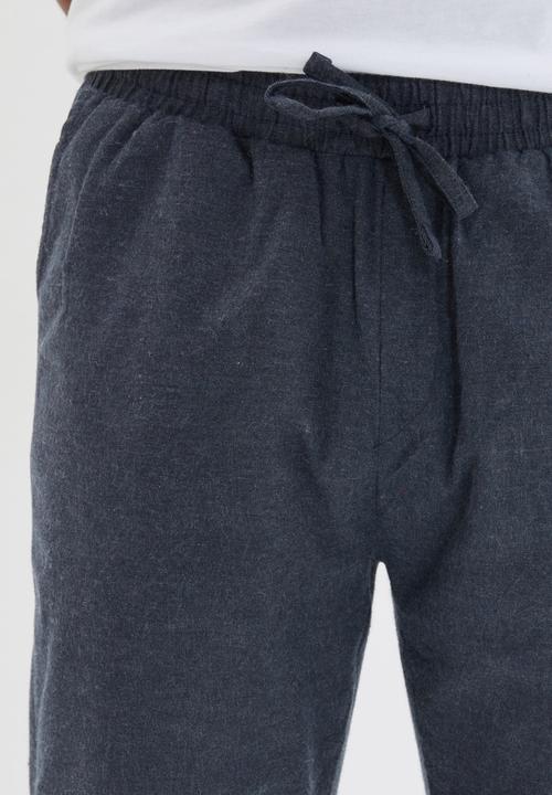 Trendyol - Plain sleep pants - navy & white