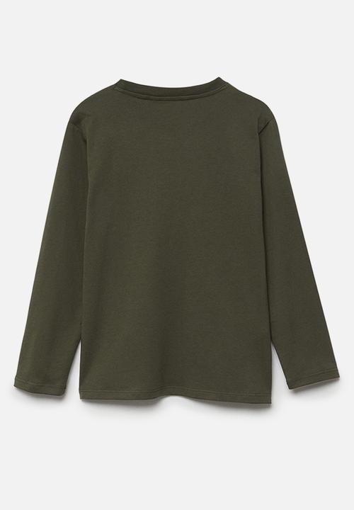 MANGO - T-shirt basica 1 - beige/khaki