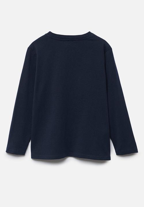 MANGO - T-shirt basica 1 - navy