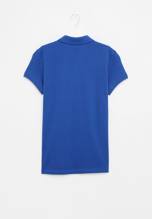 POLO - Boys justin printed ss golfer - cobalt