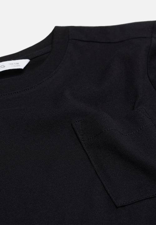 MANGO - T-shirt basicat 1 - black