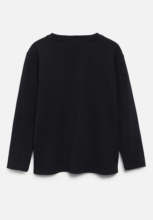 MANGO - T-shirt basicat 1 - black