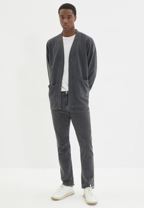 Trendyol - Pocket detail cardigan - anthracite