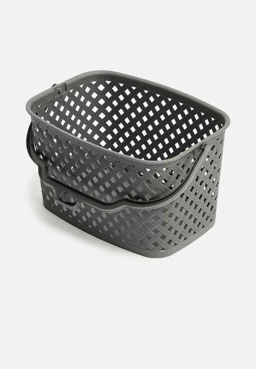 Storage Solutions - Handled basket - grey