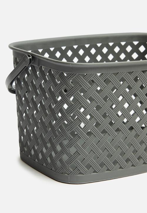 Storage Solutions - Handled basket - grey