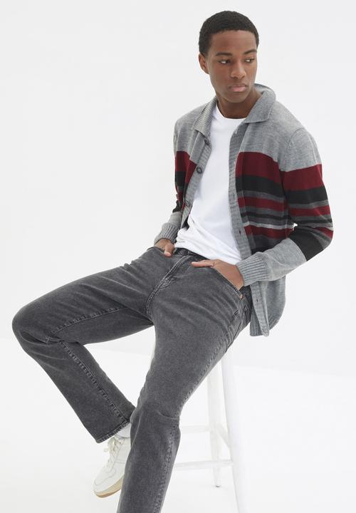 Trendyol - Multi-stripe cardigan - grey