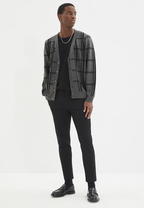 Trendyol - Stripe cardigan - anthracite