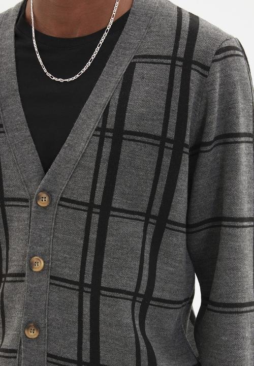 Trendyol - Stripe cardigan - anthracite