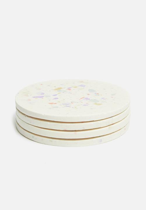 Terrazzo Home - Set of 4 coasters - confetti