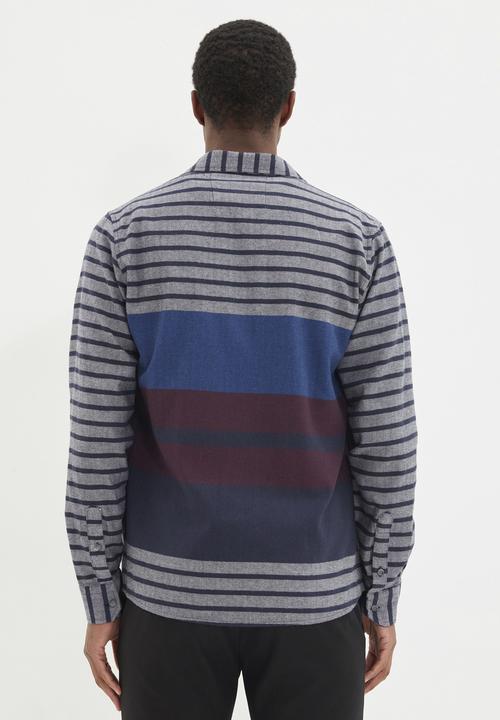 Trendyol - Long sleeve check shirt - navy