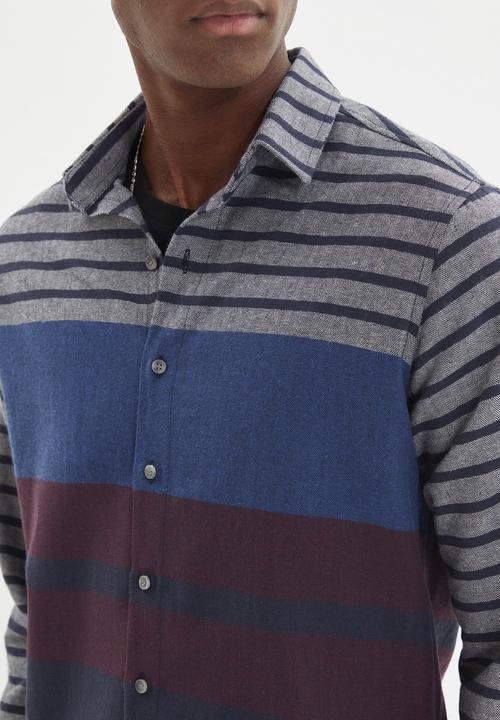 Trendyol - Long sleeve check shirt - navy