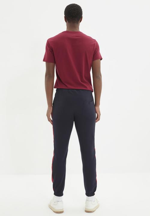 Trendyol - Leg printed jogger - navy & red