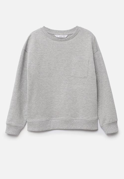 MANGO - Sweatshirt crew - medium grey