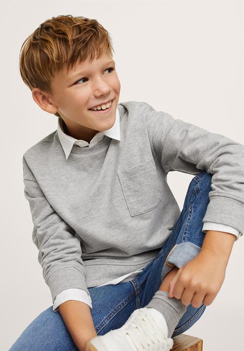 MANGO - Sweatshirt crew - medium grey