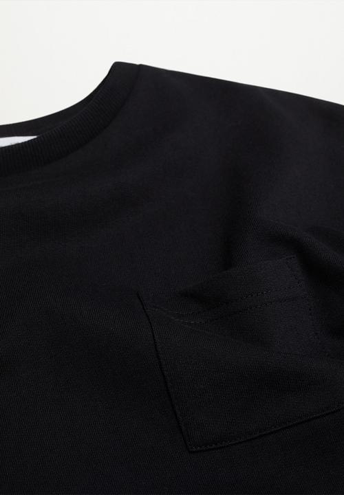 MANGO - Sweatshirt crew - black