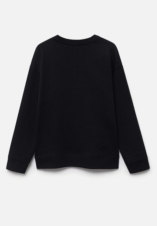 MANGO - Sweatshirt crew - black